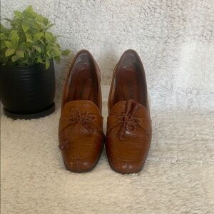 Naturalizer Brown Moccasins with Tassel Detail